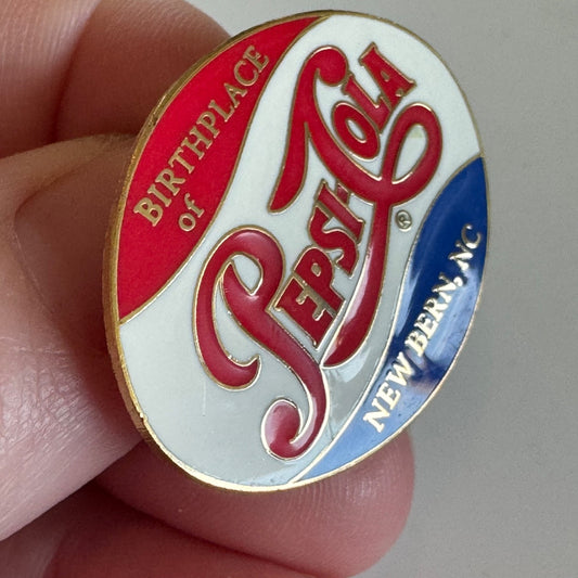 Vintage Pepsi-Cola Pin – Birthplace New Bern North Carolina NC Pepsi