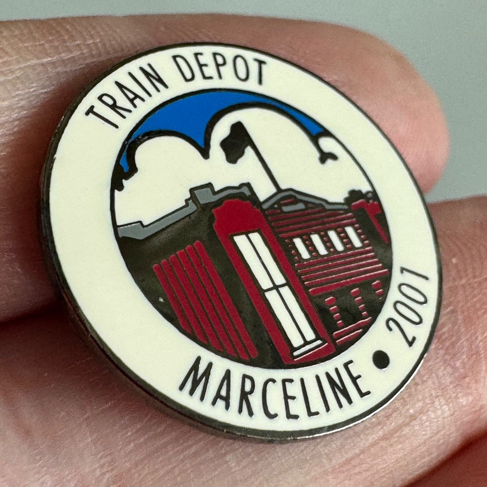 Vintage Train Depot Marceline 2001 Pin – Walt Disney's Hometown Rail