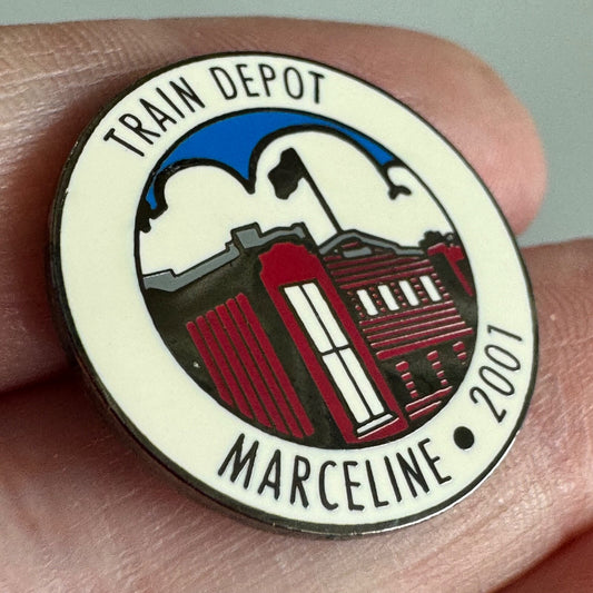 Vintage Train Depot Marceline 2001 Pin – Walt Disney's Hometown Rail