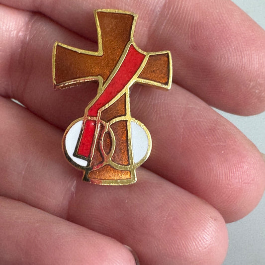 Vintage Deacon's Spouse Symbol Lapel Pin Brooch Wife Husband Deacons