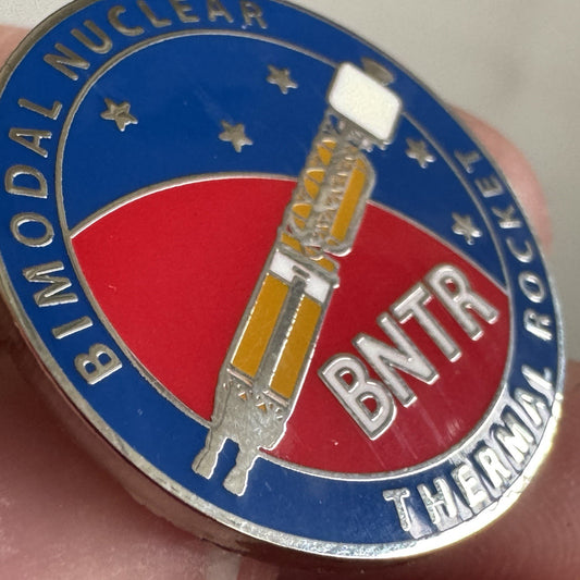 NASA Rocketdyne BNTR Lapel Pin Bimodal Nuclear Thermal Rocket Lapel Pin Mars