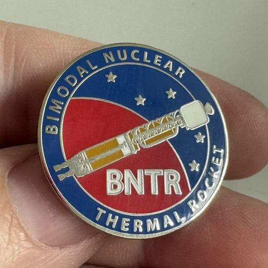 NASA Rocketdyne BNTR Lapel Pin Bimodal Nuclear Thermal Rocket Lapel Pin Mars