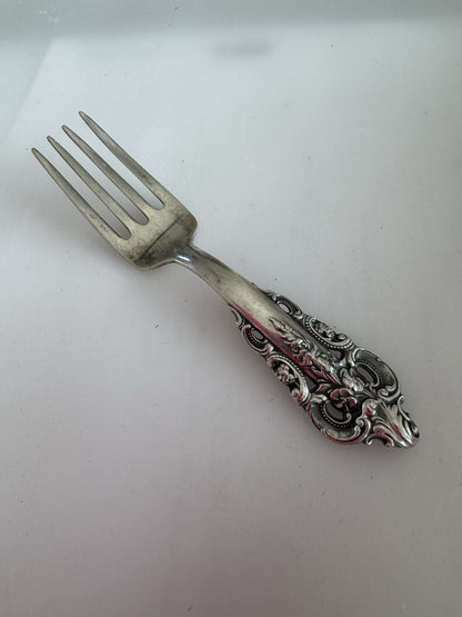Grande Baroque by Wallace Sterling Silver Baby Fork 4 1/8" 
