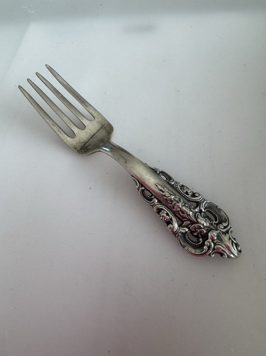 Grande Baroque by Wallace Sterling Silver Baby Fork 4 1/8" 
